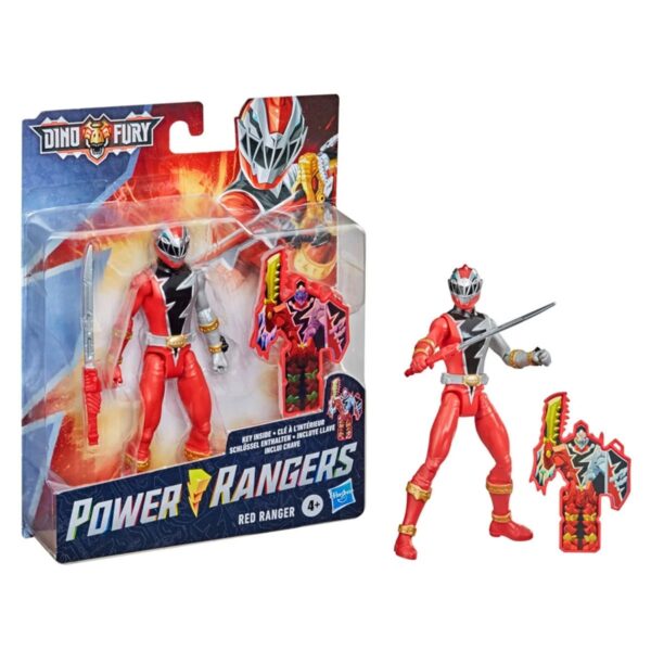 HSE5915J-Power Rangers Basic 6-Inch Action Figures Dino Fury Red Ranger