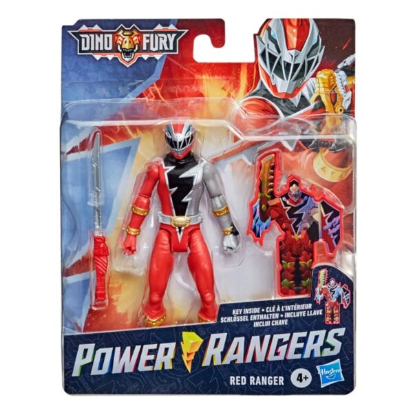 HSE5915J-Power Rangers Basic 6-Inch Action Figures Dino Fury Red Ranger