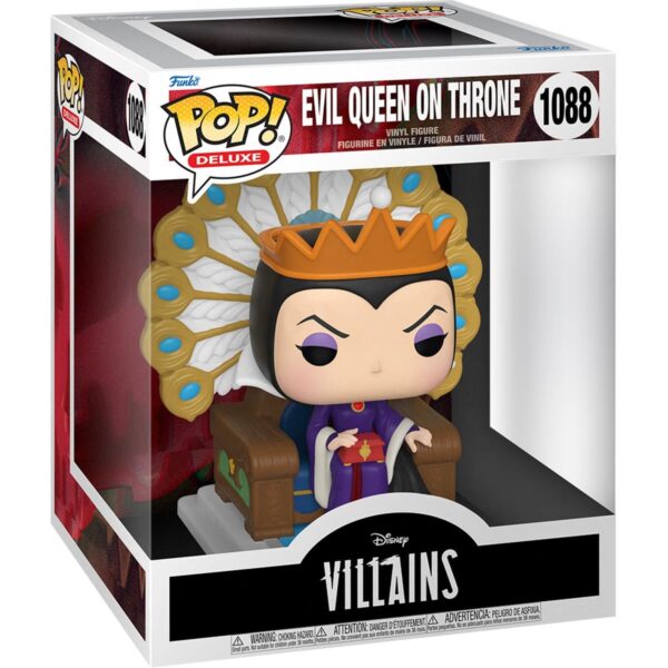 FU50270-Disney Villains Evil Queen on Throne Deluxe Pop! Vinyl Figure