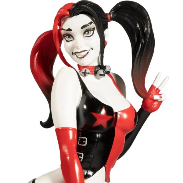 MF30130-Harley Quinn Red, White, and Black Harley Quinn by J. Scott Campbell Statue