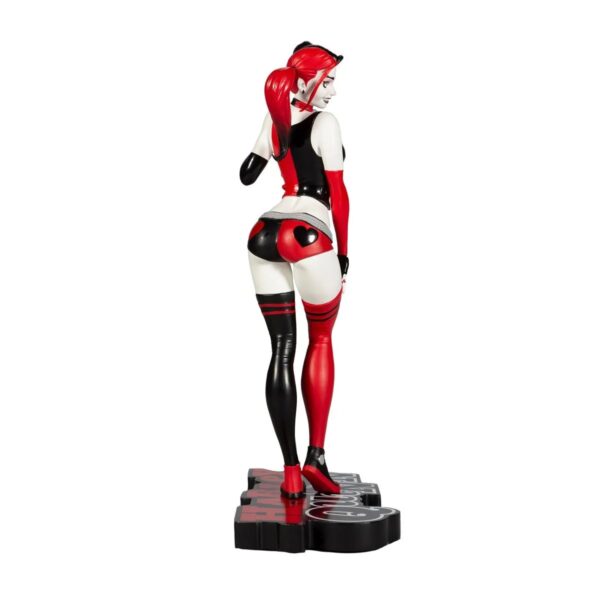MF30130-Harley Quinn Red, White, and Black Harley Quinn by J. Scott Campbell Statue