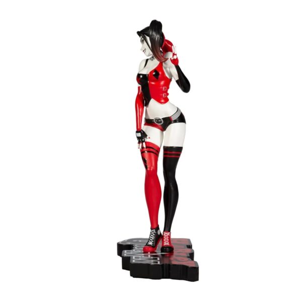 MF30130-Harley Quinn Red, White, and Black Harley Quinn by J. Scott Campbell Statue