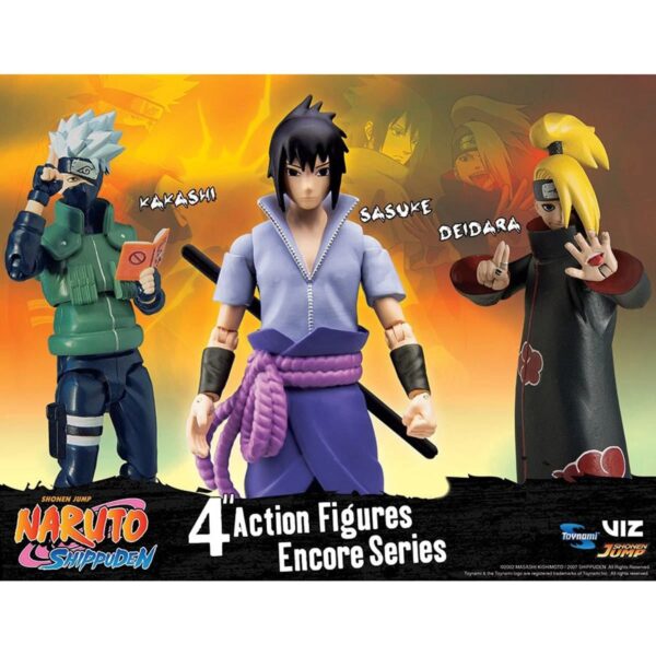 TN11990A-Naruto: Shippuden 4-Inch Poseable Figure Encore Series Sasuke