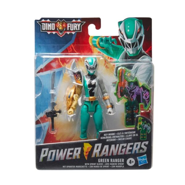 HSE5915L-Power Rangers Basic 6-Inch Action Figures PRG DNF CORE FIGURE GREEN RANGER