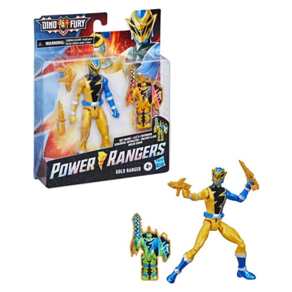 HSE5915J-Power Rangers Basic 6-Inch Action Figures PRG DNF CORE GOLD RANGER
