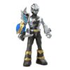 HSF3065-Power Rangers Dino Fury Battle Attackers 2-Pack Black Ranger vs. Smashstone Kicking Action Figures