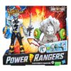 HSF3065-Power Rangers Dino Fury Battle Attackers 2-Pack Black Ranger vs. Smashstone Kicking Action Figures