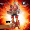 HSF5718-Power Rangers Dino Fury Spiral Strike Red Ranger 12-inch Electronic Spinning and Light FX Action Figure
