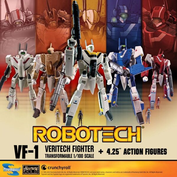 TNROBOA-Robotech Transformable VF-1S 1:100 and Pilot Figure - Roy Fokker