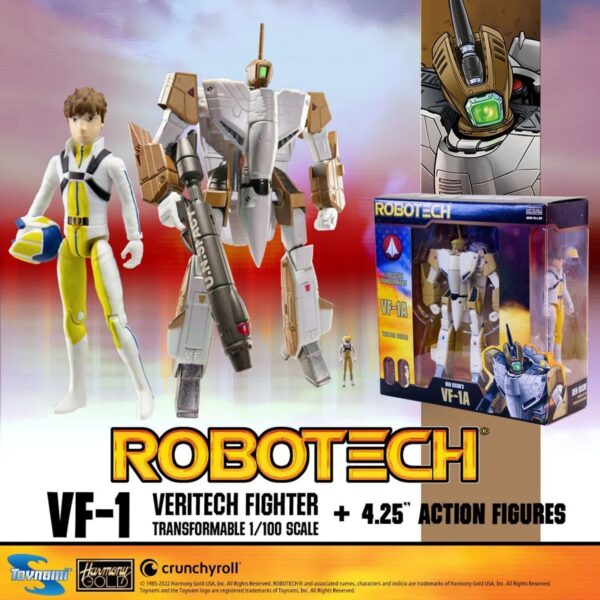TNROBOA-Robotech Transformable VF-1A 1:100 and Pilot Figure - Ben Dixon