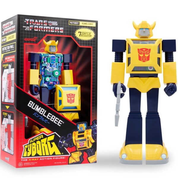 SUP81304-Transformers Bumblebee Super Cyborg Vinyl Figure - Full Color