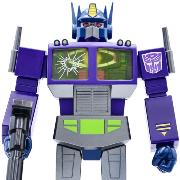 SUP81743-Transformers Shattered Glass Optimus Prime Super Cyborg Vinyl Figure