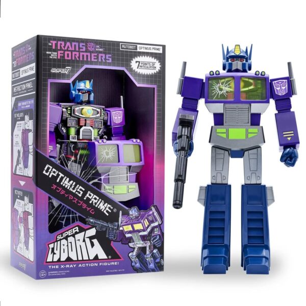 SUP81743-Transformers Shattered Glass Optimus Prime Super Cyborg Vinyl Figure
