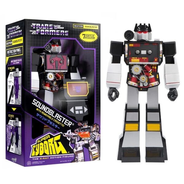 SUP81090-Transformers Soundwave (Soundblaster) Super Cyborg Vinyl Figure