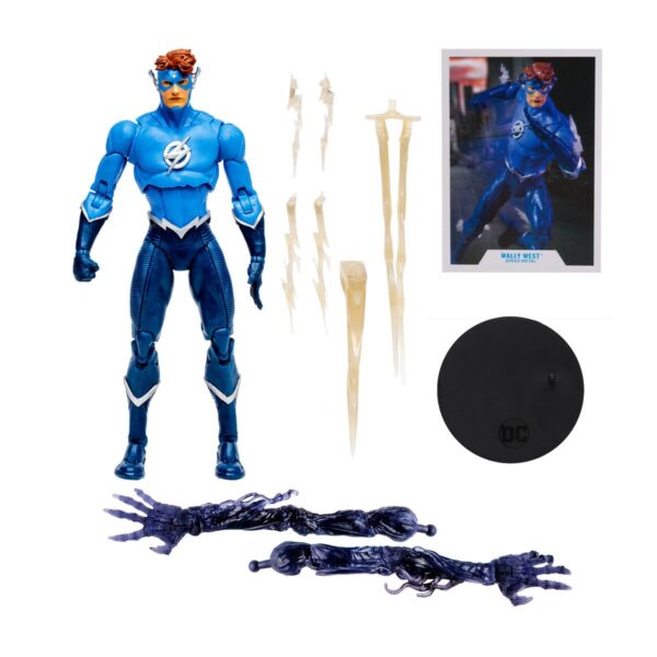 MF15486 (2) MF15486-DC Build-A Wave 9 Speed Metal Wally West 7-Inch Scale Action Figure