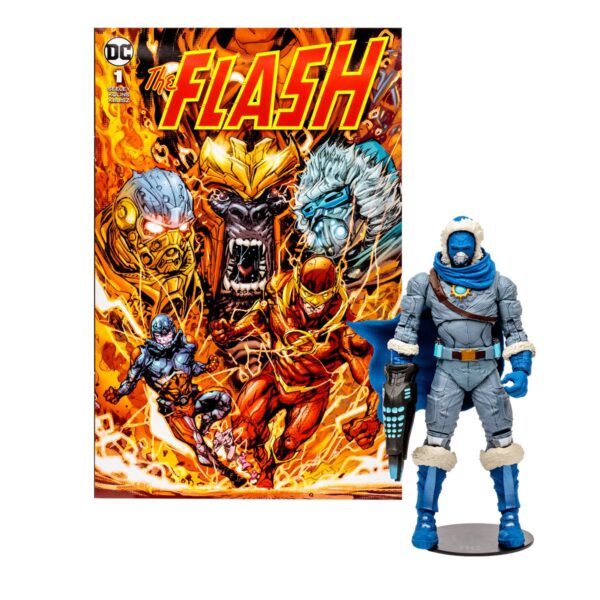 MF15908-1 (4) MF15908-The Flash Captain Cold Page Punchers 7-Inch Scale Action Figure with The Flash Comic Book