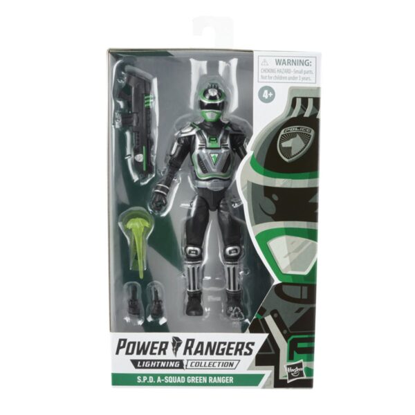 HSF297385651-Power Rangers Lightning Collection S.P.D. A-Squad Green Ranger 6-Inch Action Figure