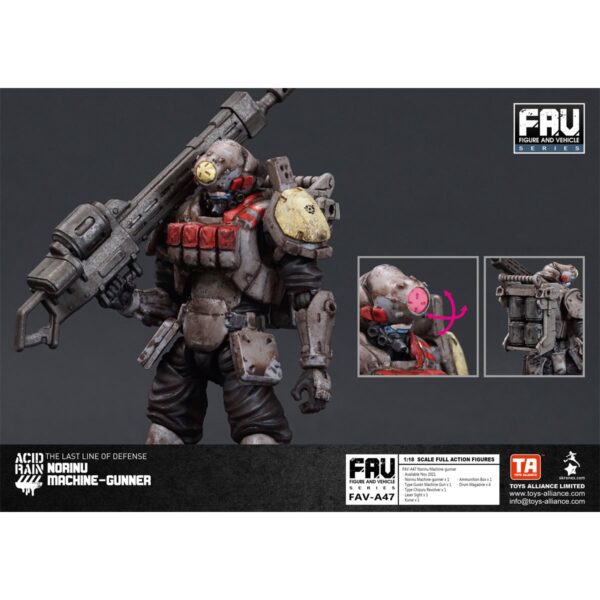 TNFAVA47-Acid Rain Norinu Machine-Gunner 1:18 Scale Action Figure