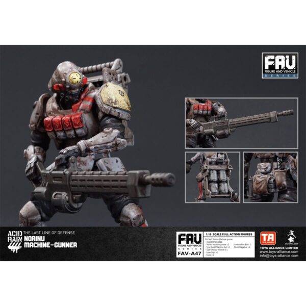 TNFAVA47-Acid Rain Norinu Machine-Gunner 1:18 Scale Action Figure