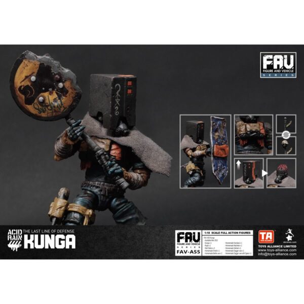 TNFAVA55-Acid Rain Kunga 1:18 Scale Action Figure