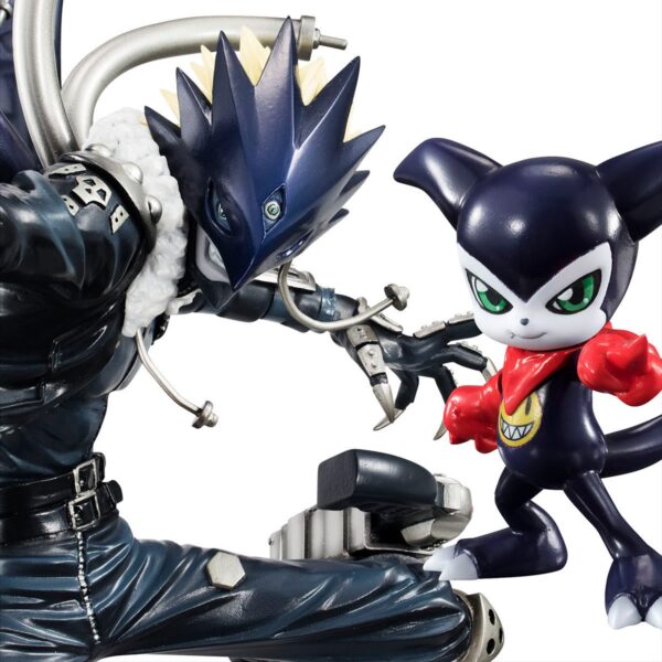 UTCMH83143-Digimon Tamers Beelzebumon and Impmon G.E.M. Series Statue - ReRun