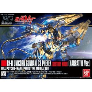 4573102592507 5059250-BANDAI HOBBY HGUC 1/144 UNICORN GUNDAM 03 PHENEX (DESTROY MODE) (NARRATIVE Ver.)
