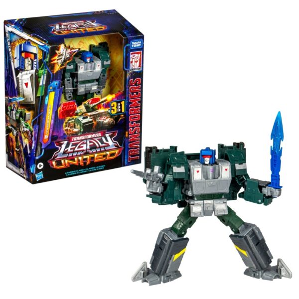 G10395X00-Transformers Legacy United Leader Class Overcharge, 7.5-inch Converting Action Figure