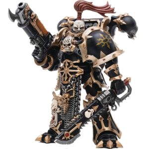 DC3037239-Joy Toy Warhammer 40,000 Chaos Space Marines Black Legion Havocs Champion Brother Slael 1:18 Scale Action Figure