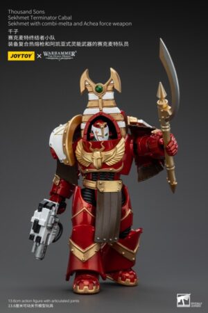 JT8605-Joy Toy Thousand Sons Sekhmet Terminator Cabal Sekhmet With Combi-Melta And Achea Force Weapon