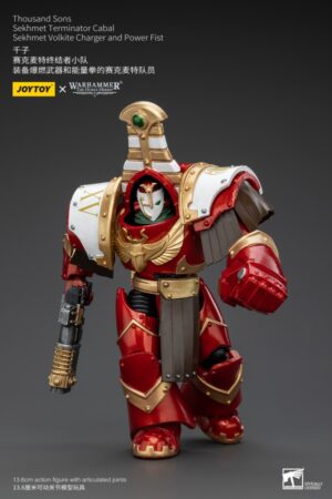 JT8612-Joy Toy Thousand Sons Sekhmet Terminator Cabal Sekhmet Volkite Charger And Power Fist