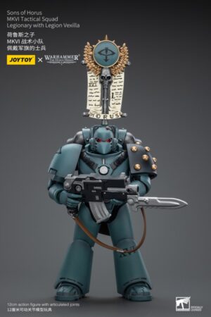 JT9480-Joy Toy Sons of Horus MKVI Tactical Squad Legionary with Legion Vexilla
