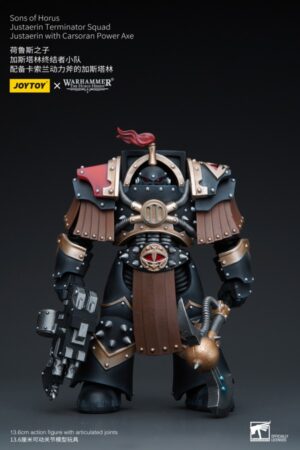 JT9718-Joy Toy Sons of Horus Justaerin Terminator Squad Justaerin with Carsoran Power Axe