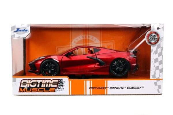 JAD32538-Jada 1/24 "BIGTIME Muscle" 2020 Corvette Stingray - Candy Red