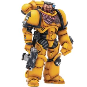 DC3037255-Joy Toy Warhammer 40,000 Space Marines Imperial Fists Intercessors Brother Sergeant Sevito 1:18 Scale Action Figure