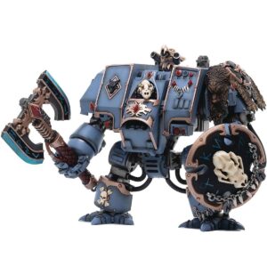 DC3037276-Joy Toy Warhammer 40,000 Space Marines Space Wolves Venerable Dreadnought Brother Hvor 1:18 Scale Action Figure