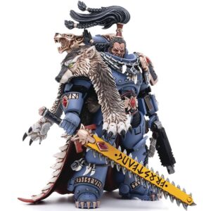 DC3037293-Joy Toy Warhammer 40,000 Space Wolves Ragnar Blackmane 1:18 Scale Action Figure