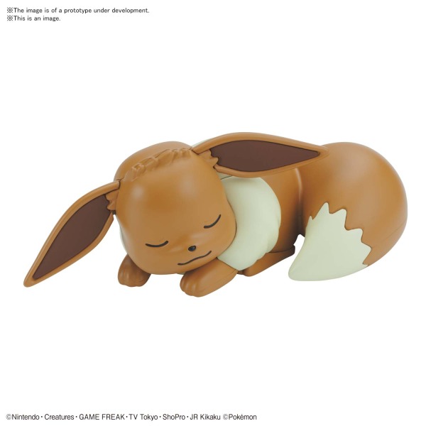 5061937-BANDAI Hobby Pokemon Model Kit Quick!! 07 EEVEE (SLEEPING POSE)