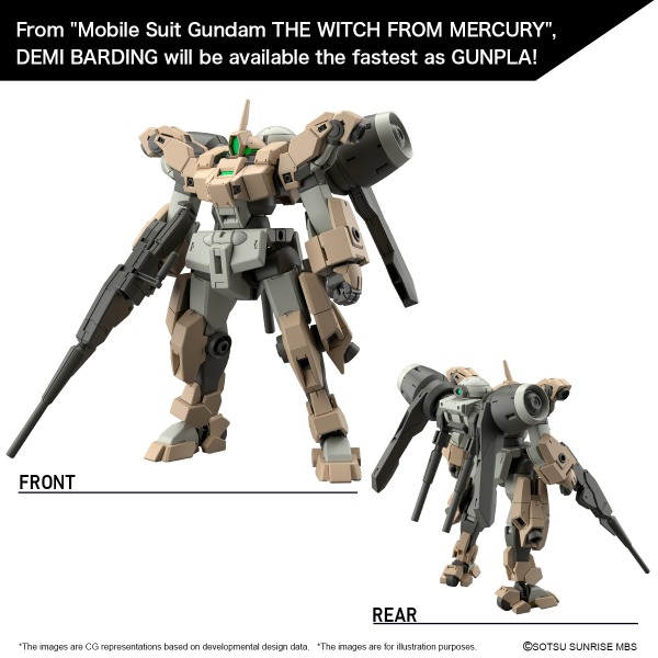 5065313-BANDAI Hobby HG 1/144 DEMI BARDING