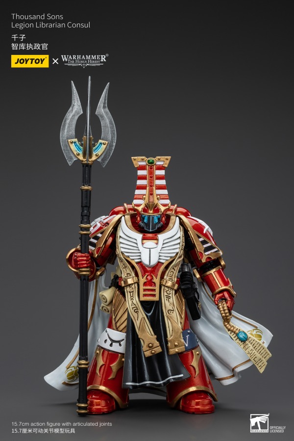 JT6083-Joy Toy Warhammer 40,000 Thousand Sons Legion Librarian Consul 1:18 Scale Action Figure