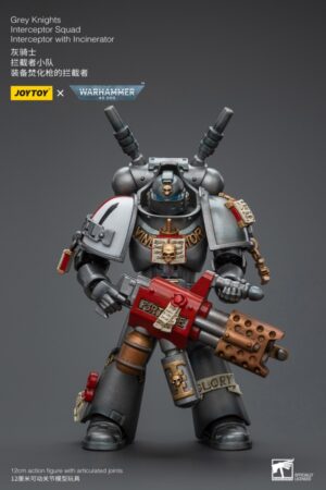 JT8971-Joy Toy Warhammer 40,000 Grey Knights Interceptor Squad Interceptor with Incinerator 1:18 Scale Action Figure