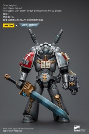 JT8988-Joy Toy Warhammer 40,000 Grey Knights Interceptor with Storm Bolter and Nemesis Force Sword 1:18 Scale Action Figure