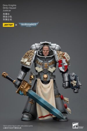 JT8995-Joy Toy Warhammer 40,000 Grey Knights Strike Squad Justicar 1:18 Scale Action Figure