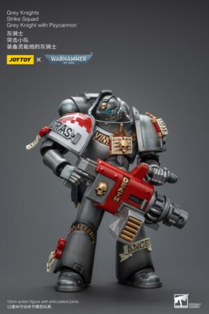 JT9015-Joy Toy Warhammer 40,000 Grey Knights Strike Squad Grey Knight with Psycannon 1:18 Scale Action Figure
