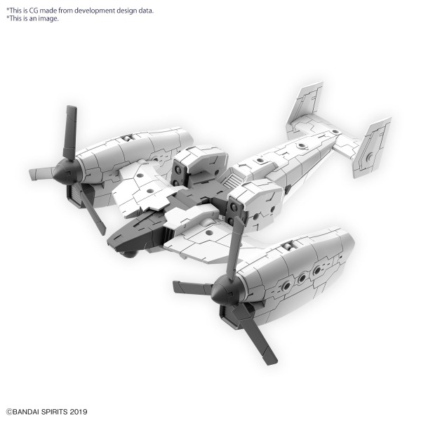5065444-BANDAI HOBBY 30MM 1/144 Extended Armament Vehicle (TILT ROTOR Ver.)
