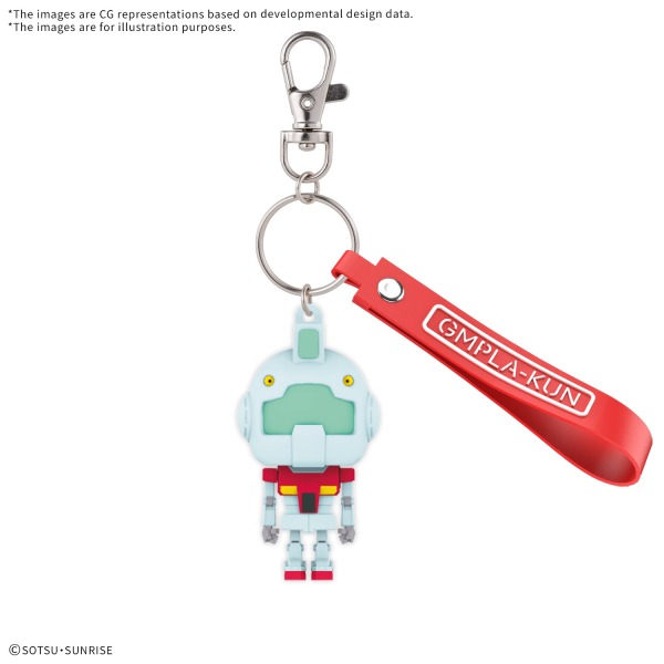 5068381-BANDAI HOBBY GMPLA-KUN 3D RUBBER MASCOT KEYCHAIN