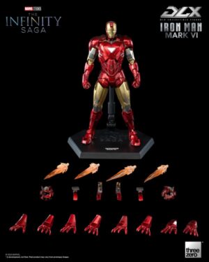 3Z05000W0-Threezero Marvel Studios: The Infinity Saga: DLX Iron Man Mark 6