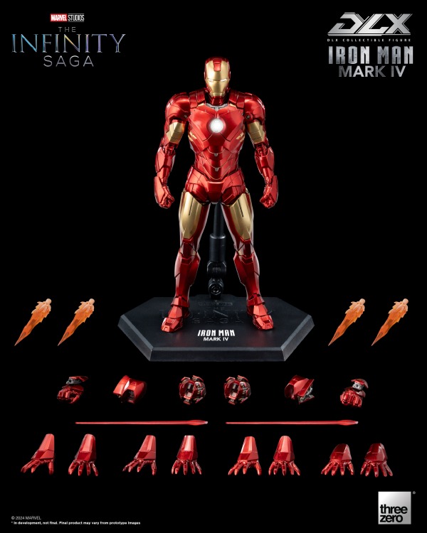 3Z05010W0-Threezero Marvel Studios: The Infinity Saga: DLX Iron Man Mark 4