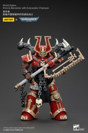 JT00553-JOYTOY World Eaters Khorne Berzerker with Eviscerator Chainaxe