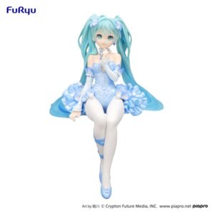 FR36679-FuRyu Hatsune Miku　Noodle Stopper Figure -Flower Fairy Nemophila Pail Blue Color ver.