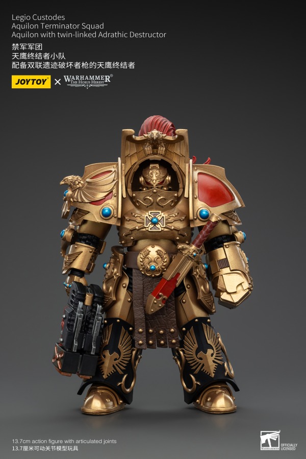 JT00751-JOYTOY Legio Custodes Aquilon Terminator Squad Aquilon with twin-linked Adrathic Destructor